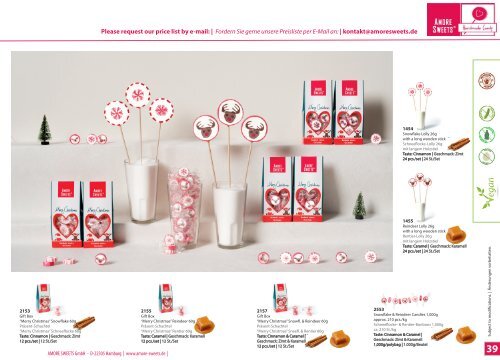   AMORE SWEETS - Katalog: handgemachte Rocks-Bonbons und Rocks-Lutscher