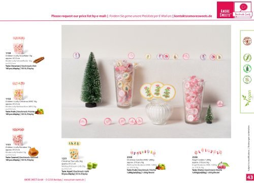   AMORE SWEETS - Katalog: handgemachte Rocks-Bonbons und Rocks-Lutscher