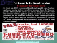 Office Moving Vancouver |Du Monde Moving