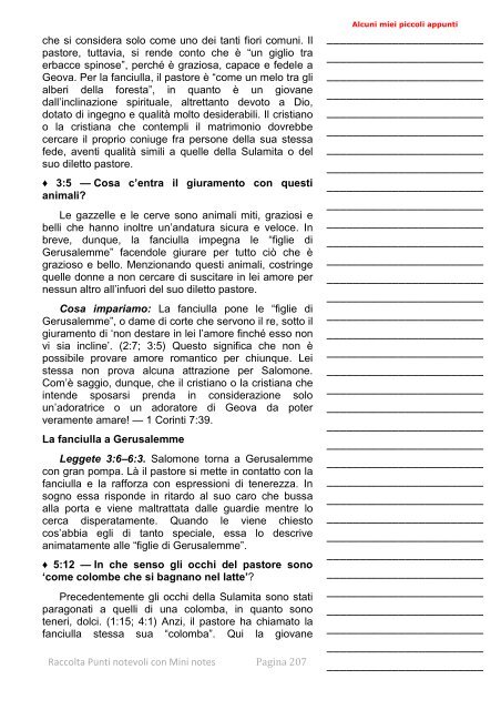 Raccolta Punti notevoli