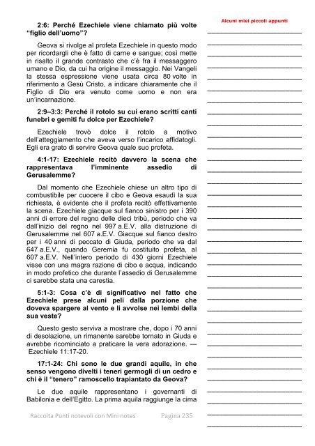 Raccolta Punti notevoli