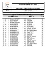 FEDERACIÓN CÁNTABRA DE ATLETISMO