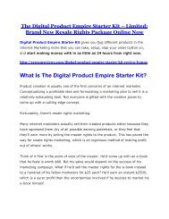 Digital Product Empire Starter Kit review and giant bonus with +100 items