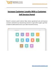 Increase Customer Loyalty With a Customer Self Service Portal