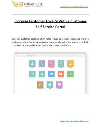 Increase Customer Loyalty With a Customer Self Service Portal