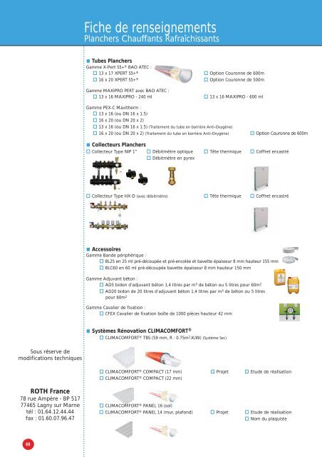 CA TALOGUE - TA RIF ÉCO-ÉNERGÉTIQUE - Roth France