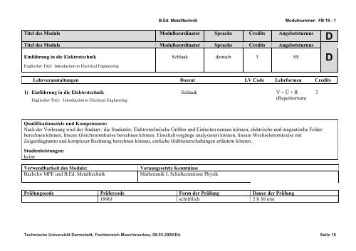 D - Technische Universität Darmstadt