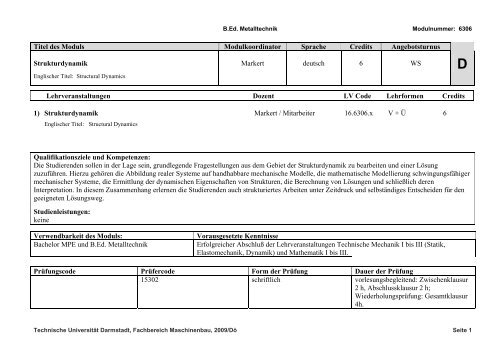 D - Technische Universität Darmstadt