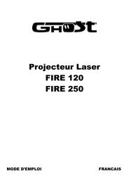 Projecteur Laser FIRE 120 FIRE 250 - MH Diffusion