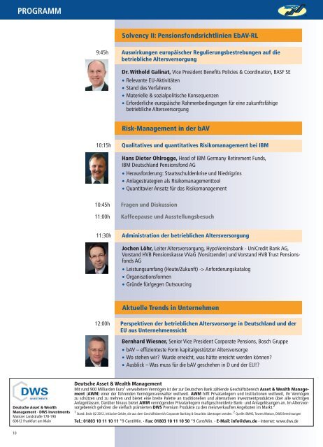 programm - Pension Solutions GmbH