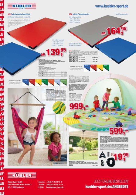 Kübler Sport Didacta Messe Flyer 2017