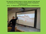 Um deutsche Schulen kennen zu lernen, besucht