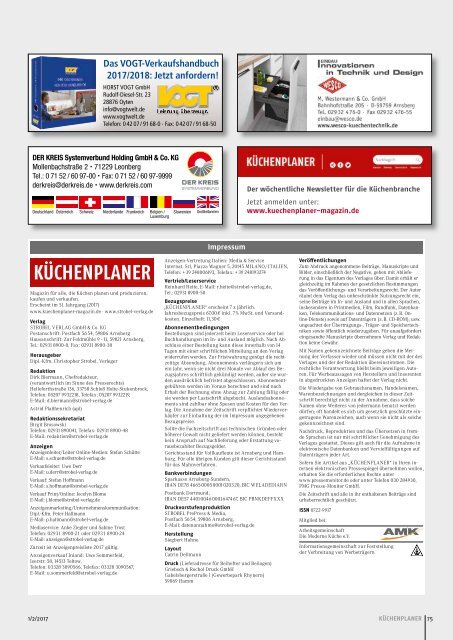 KÜCHENPLANER - Ausgabe 1-2017