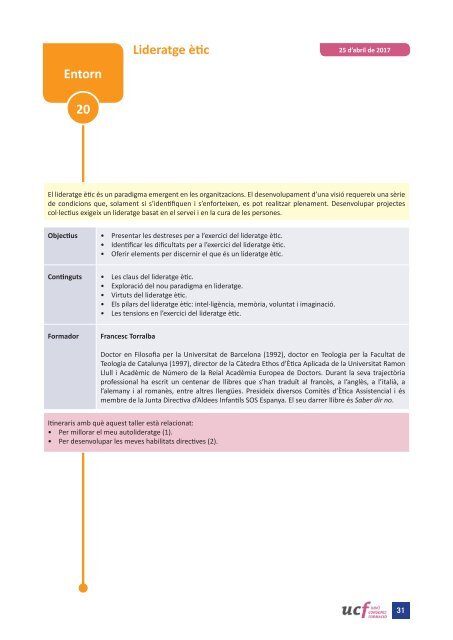 Eines per a la direcció eficaç en l’entorn sanitari sociosanitari i social