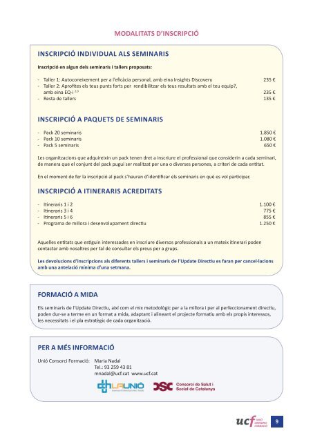 Eines per a la direcció eficaç en l’entorn sanitari sociosanitari i social