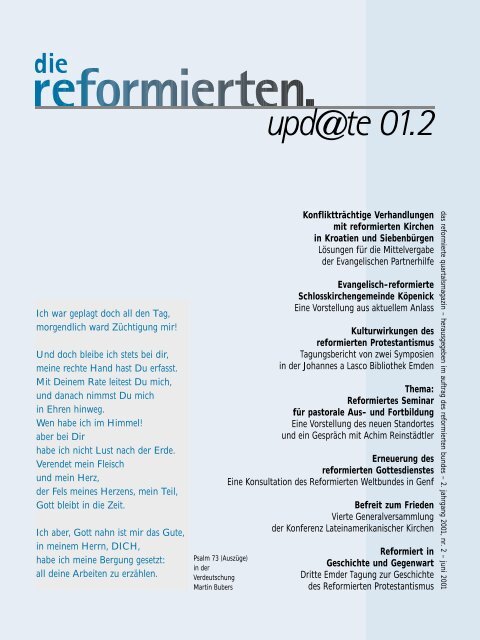 fBibliothek und Reformation. - Reformiert online