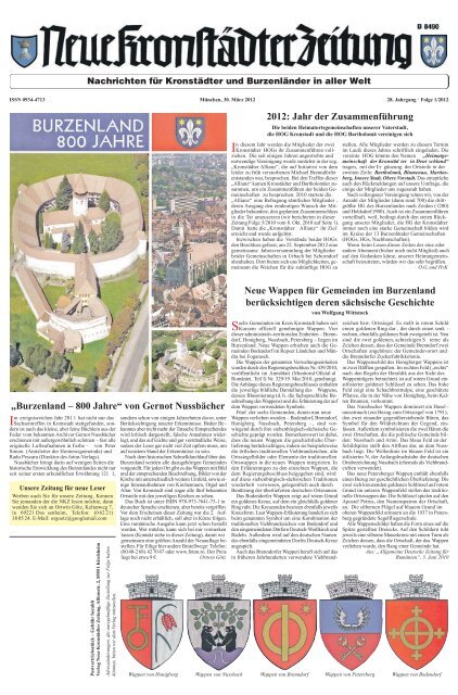 Burzenland 800 Jahre Hog Kronstadt