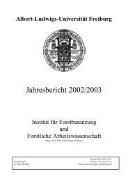 Jahresbericht 2002/2003 - Institut für Forstbenutzung und Forstliche ...
