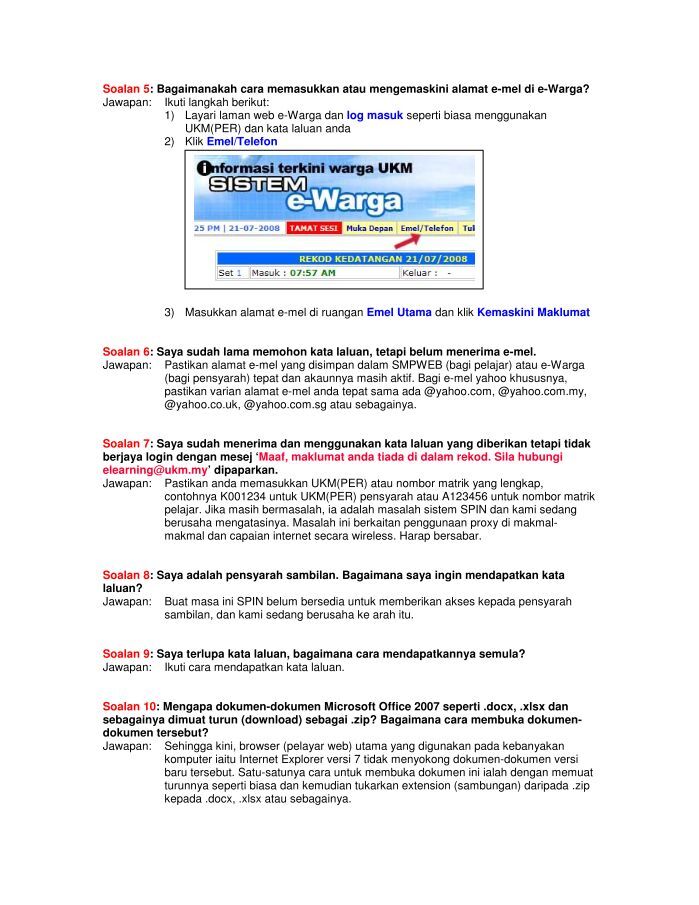 SMPWEB UKM - Sistem Maklumat Pelajar UKM