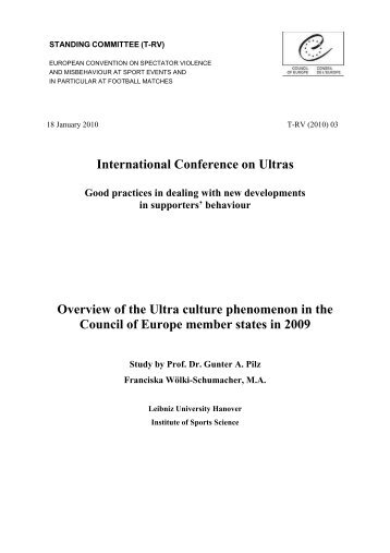 International Conference on Ultras Good practices in dealing with ...