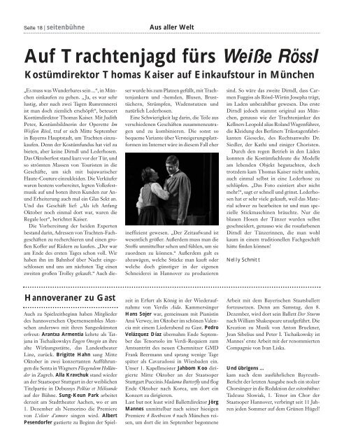 seitenbühne Nr. 6 - Niedersächsische Staatstheater Hannover