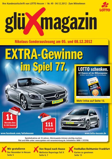 glüXmagazin 49/2012 - LOTTO-Hessen