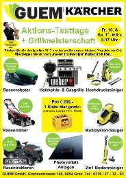 Aktions-Testtage + 2. Grillmeisterschaft