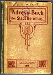Adressbuch Bernburg 1911