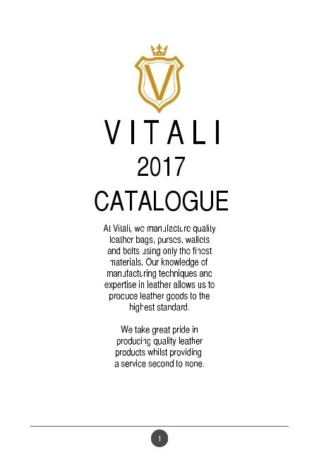 Vitali Catalogue
