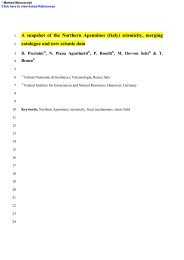 A snapshot of the Northern Apennines (Italy) seismicity, merging ...