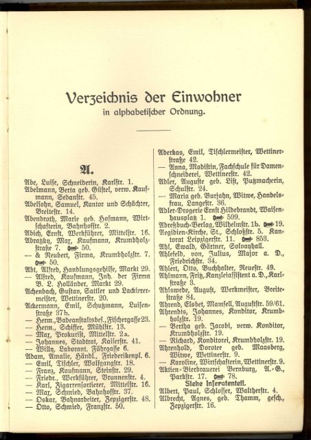 Adressbuch Bernburg 1917