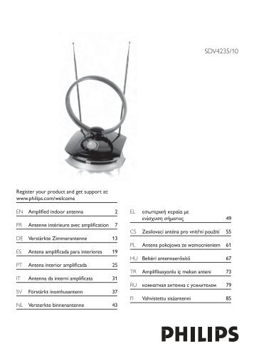 Philips Antenne TV - Mode dâemploi - SWE