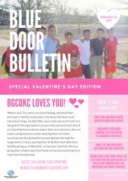 Valentine's Day Blue Door Bulletin