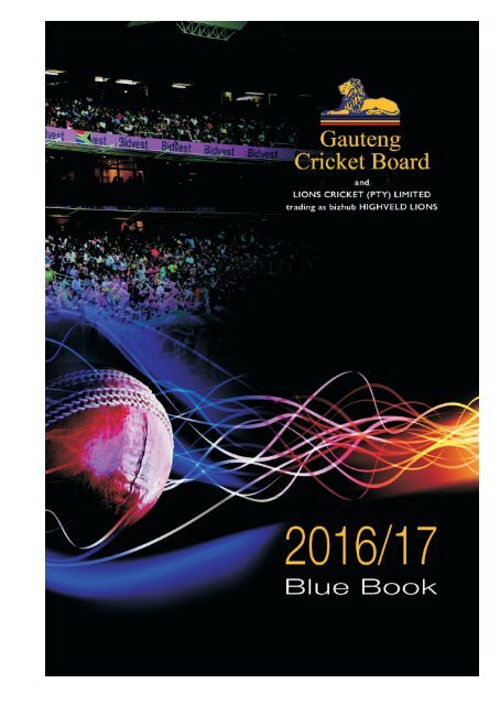 Gauteng Cricket Board Blue Book