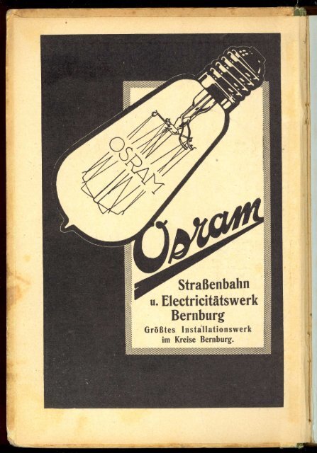 Historische Werbung Bernburg