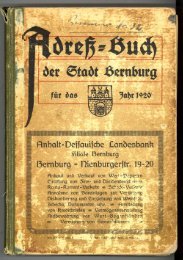 Adressbuch Bernburg 1920