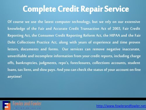 Best Credit Repair Services