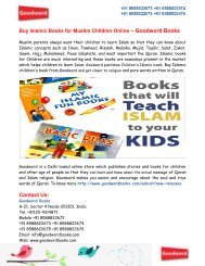 Buy Islamic Books for Muslim Children Online – Goodword Books