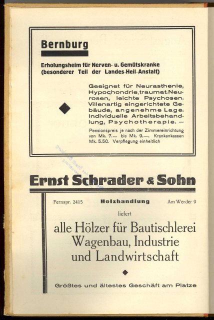 Adressbuch Bernburg 1929-1930