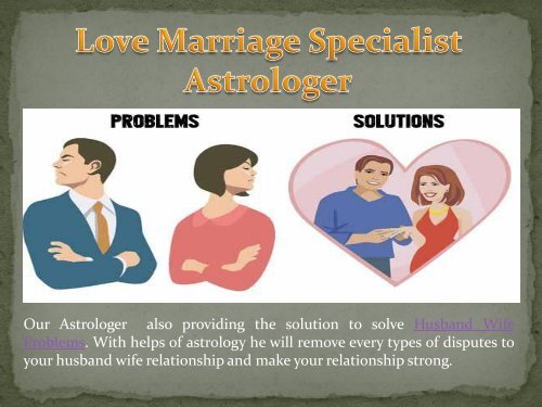 Love Marriage Specialist Astrologer