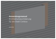 Architekturbeschilderung Cottbus - Handbuch
