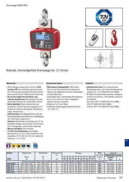 Kern Waagen - Gesamtkatalog 