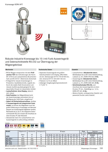 Kern Waagen - Gesamtkatalog 