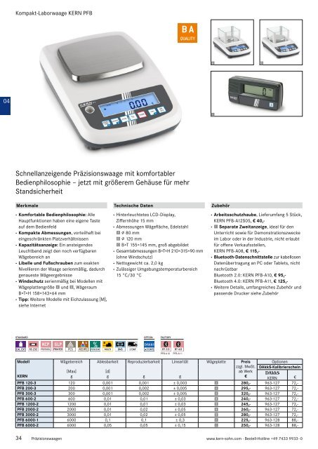 Kern Waagen - Gesamtkatalog 