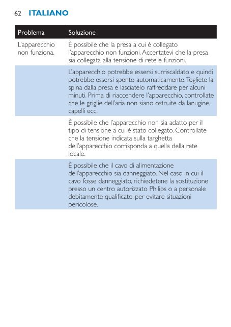 Philips SalonDry Control S&egrave;che-cheveux - Mode d&rsquo;emploi - FIN