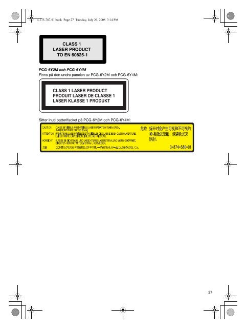 Sony VGN-TT11LN - VGN-TT11LN Documenti garanzia Finlandese