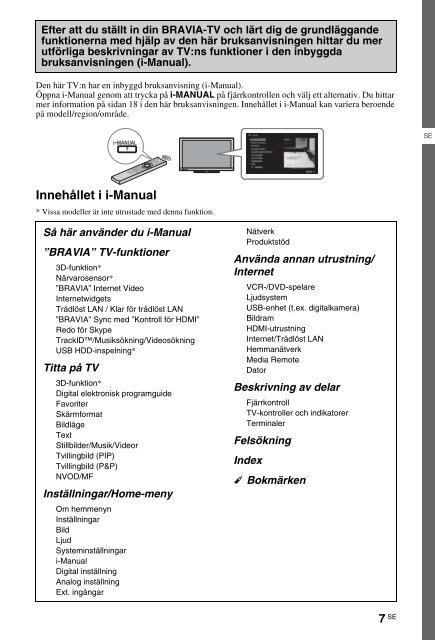 Sony KDL-40HX720 - KDL-40HX720 Istruzioni per l'uso Norvegese