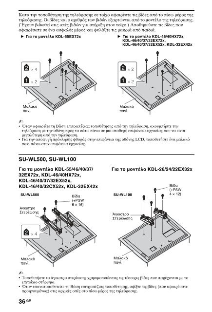 Sony KDL-40HX720 - KDL-40HX720 Istruzioni per l'uso Greco