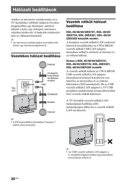 Sony KDL-40HX720 - KDL-40HX720 Istruzioni per l'uso Polacco