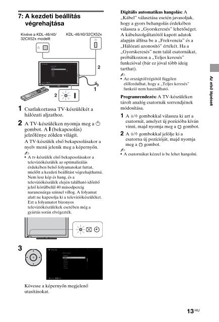 Sony KDL-40HX720 - KDL-40HX720 Istruzioni per l'uso Turco